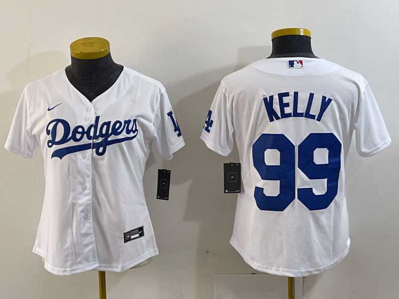Women's Los Angeles Dodgers #99 Joe Kelly White Stitched Cool Base Nike Jersey,We sell and wholesale Women's Los Angeles Dodgers #99 Joe Kelly White Stitched Cool Base Nike Jersey on line form chian!